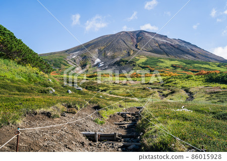 The place where you can see the autumn leaves earliest in Japan (Japan-Hokkaido-Asahidake) 86015928