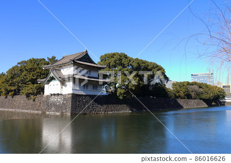 Edo Castle Sakurada Tatsumi and Kikyo Moat Tatsumi Yagura Sakurada Double Tower Honmaru to Southeast (Tatsumi) Imperial Palace Chiyoda, Chiyoda-ku, Tokyo Edo Castle Sakurada Tatsumi and Kikyo Moat Tatsumi Yagura Sakurada Double Tower Honmaru to Southeast (Tatsumi) Imperial Palace Chiyoda, Chiyoda-ku, Tokyo 86016626