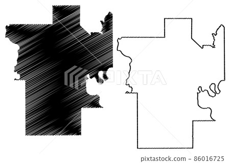 Humphreys County, Mississippi (U.S. county, United States of America, USA, U.S., US) map vector illustration, scribble sketch Humphreys map 86016725