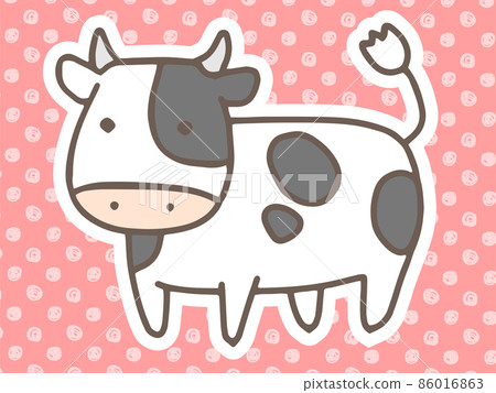 手繪牛圖 86016863