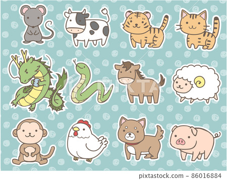 十二生肖（西藏、泰國、白俄羅斯）_白邊 86016884