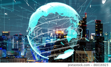 Global connection and the internet network alteration in smart city 86016923