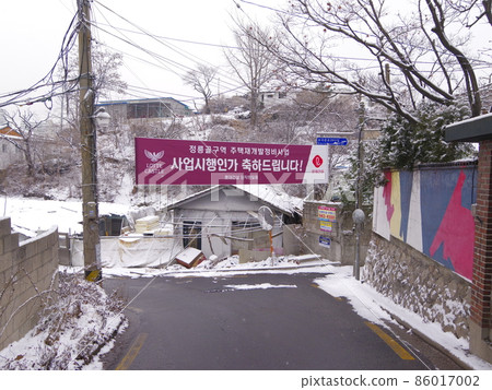 正陵谷,雪花,雪景,胡同 86017002