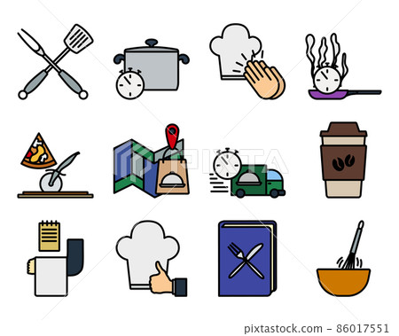 Restaurant Icon Set 86017551