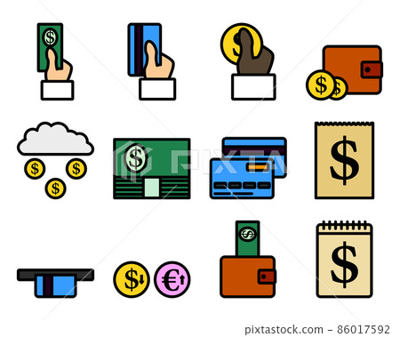 Money Icon Set 86017592