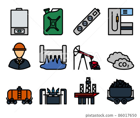 Energy Icon Set Energy Icon Set 86017650