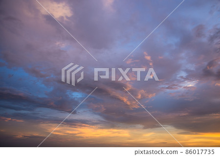 Twilight with clouds 86017735