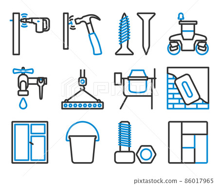 Construction Icon Set Construction Icon Set 86017965