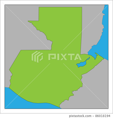 It is a map of Guatemala. It is a map of Guatemala. 86018194