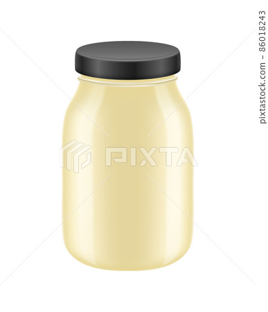 Mayonnaise Jar Illustration 86018243