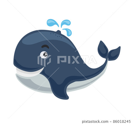 Whale Cartoon Illustration 86018245