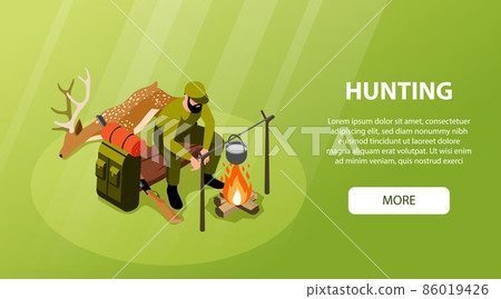 Hunter Isometric Banner 86019426