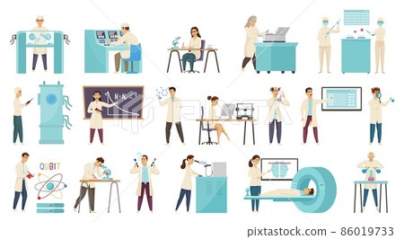 Scientific Lab Icon Set 86019733