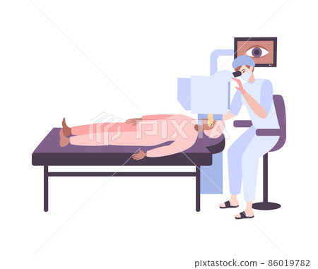 Ophthalmology Flat Icon 86019782