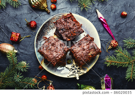 Panforte is a traditional Italian Christmas torte. Panforte is a traditional Italian Christmas torte. 86020035