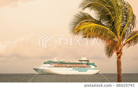 NASSAU, BAHAMAS - SEPTEMBER, 06, 2014: Royal Caribbean's ship, , sails in the Port of the Bahamas on September 06, 2014 86020745
