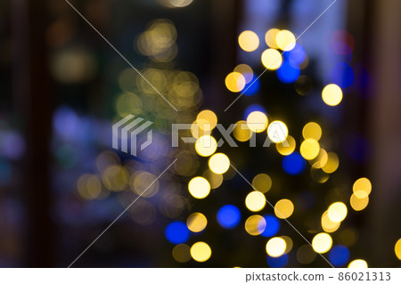 Christmas trees blurry background Christmas trees blurry background 86021313