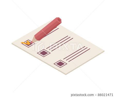 Election Isometric Icon - Stock Illustration [86021471] - PIXTA
