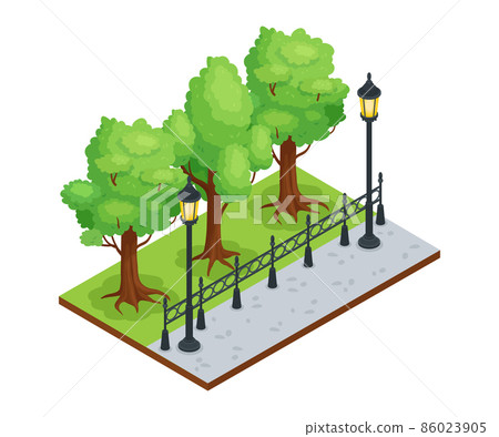 Park Isometric Composition 86023905