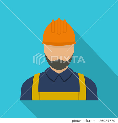 Worker icon, flat style 86025770