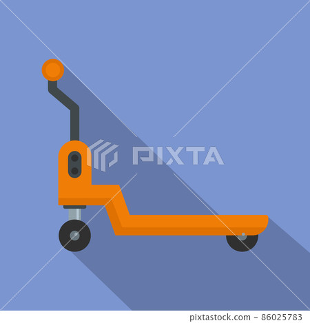 Warehouse loader icon, flat style Warehouse loader icon, flat style 86025783