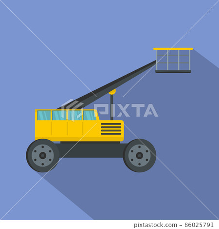 Working platform icon, flat style Working platform icon, flat style 86025791