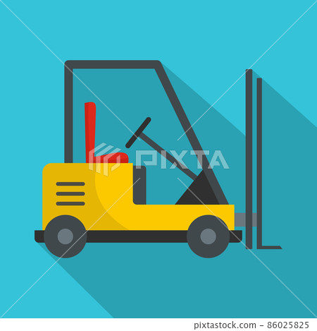 Forklift icon, flat style 86025825