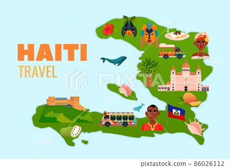 Haiti Map Poster 86026112
