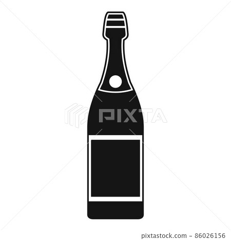 Luxury champagne icon, simple style 86026156