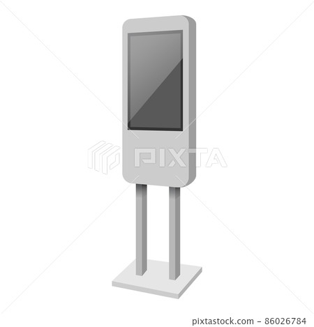 Standing display mockup, realistic style Standing display mockup, realistic style 86026784