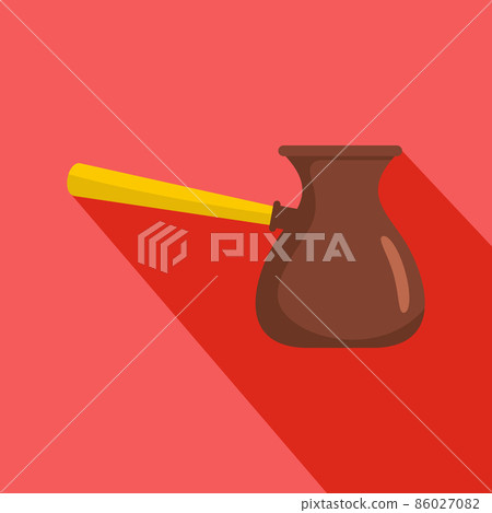 Jezva icon, flat style Jezva icon, flat style 86027082