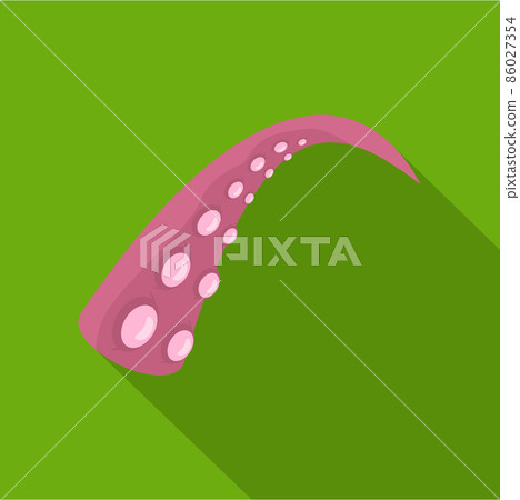Octopus tentacle icon, flat style Octopus tentacle icon, flat style 86027354