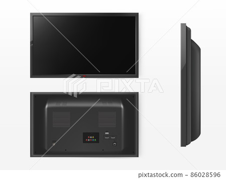 Vector lcd screen mockup, tv, plasma television 86028596
