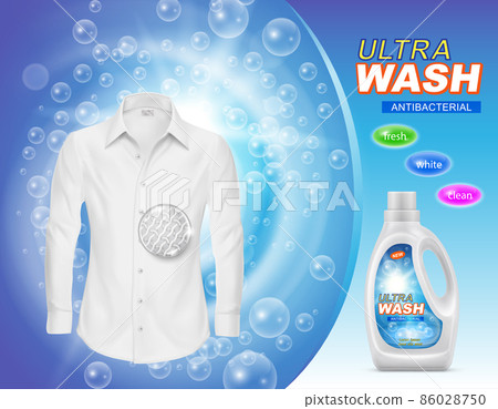 Vector promotion banner of liquid detergent 86028750