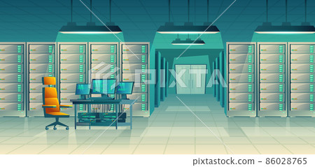 Vector server center, control room, data storage 86028765