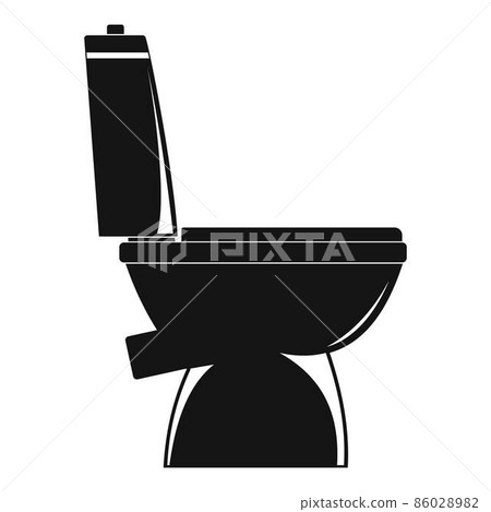 Home toilet icon, simple style Home toilet icon, simple style 86028982