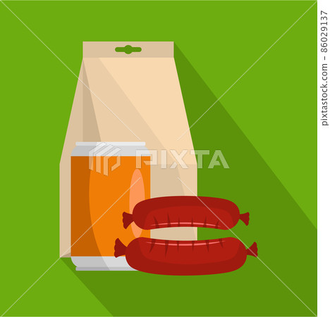 Dinner icon, flat style Dinner icon, flat style 86029137