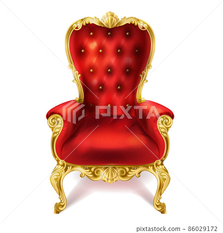 Vector illustration of an ancient red royal throne. 86029172