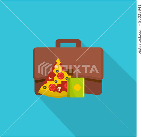 Lunch icon, flat style Lunch icon, flat style 86029941