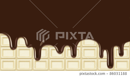 White chocolate plate chocolate illustration real valentine White chocolate plate chocolate illustration real valentine 86031188