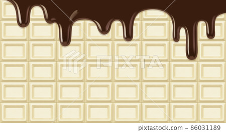 White chocolate plate chocolate illustration real valentine White chocolate plate chocolate illustration real valentine 86031189
