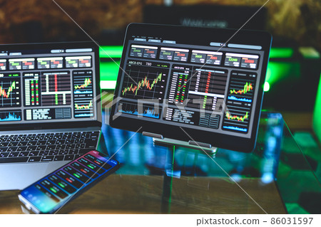 chart, stock, stock market 86031597