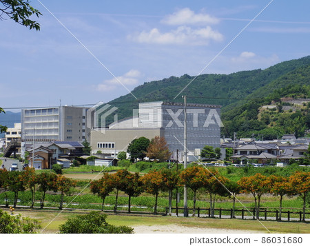 Seiyo City Hall seen from Uwa Sports Park (Seiyo City, Ehime Prefecture) Seiyo City Hall seen from Uwa Sports Park (Seiyo City, Ehime Prefecture) 86031680