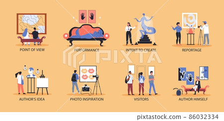 Art Gallery Flat Compositions 86032334