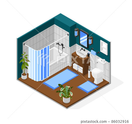 Bathroom Interior Composition Bathroom Interior Composition 86032916