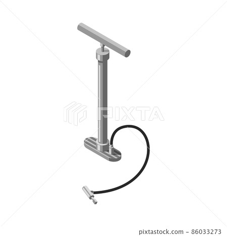 Bicycle Pump Isometric Composition Bicycle Pump Isometric Composition 86033273