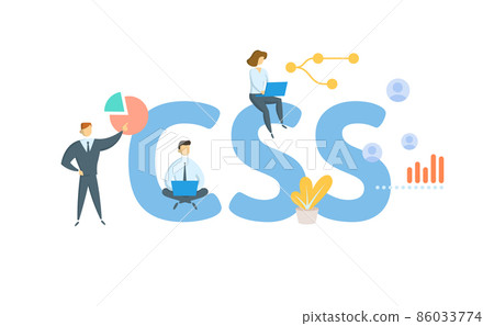 CSS, Cascading Style Sheets. Concept With... - Stock Illustration ...