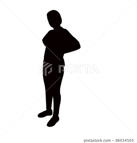 a woman body silhouette vector - Stock Illustration [86034503] - PIXTA