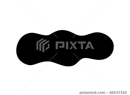 Organic blob vector illustration isolated on white Organic blob vector illustration isolated on white 86035560
