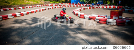 Go kart speed drive race 86036605
